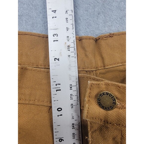 Dickies Carpenter Pants Mens 34x34 (36x33) Brown Canvas Stretch Work Distressed - Picture 10 of 16